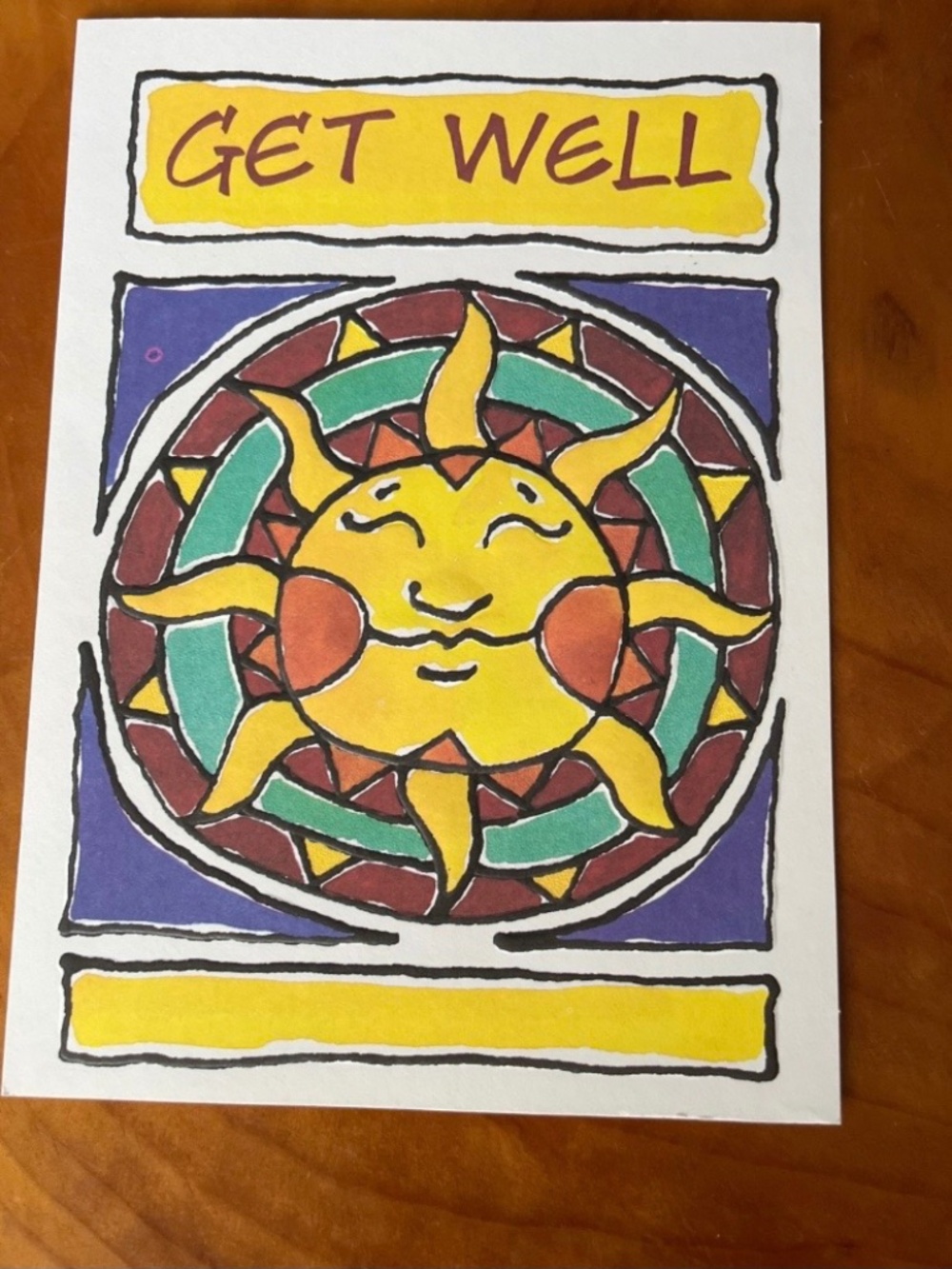 1990s Embossed Sunshine Get Well Card - Curtis Swan Design🛍️3for$15